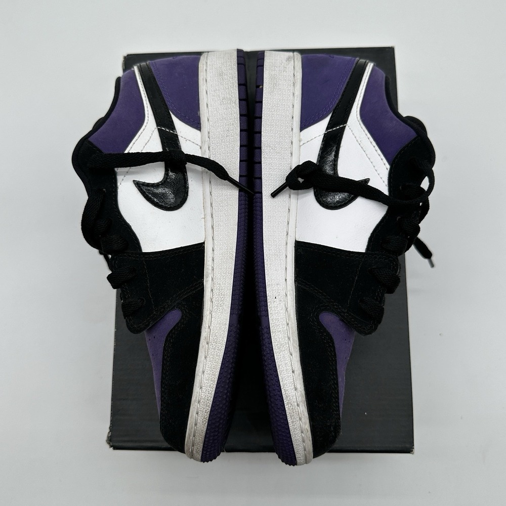 Nike Air Jordan 1 Low GS Court Purple Sneakers Youth 6.5Y Streetwear Hypebeast - Picture 9 of 12